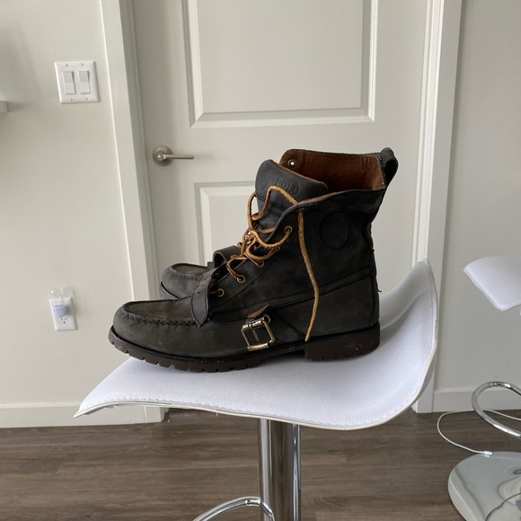 Grayishblack Polo Boots | Poshmark